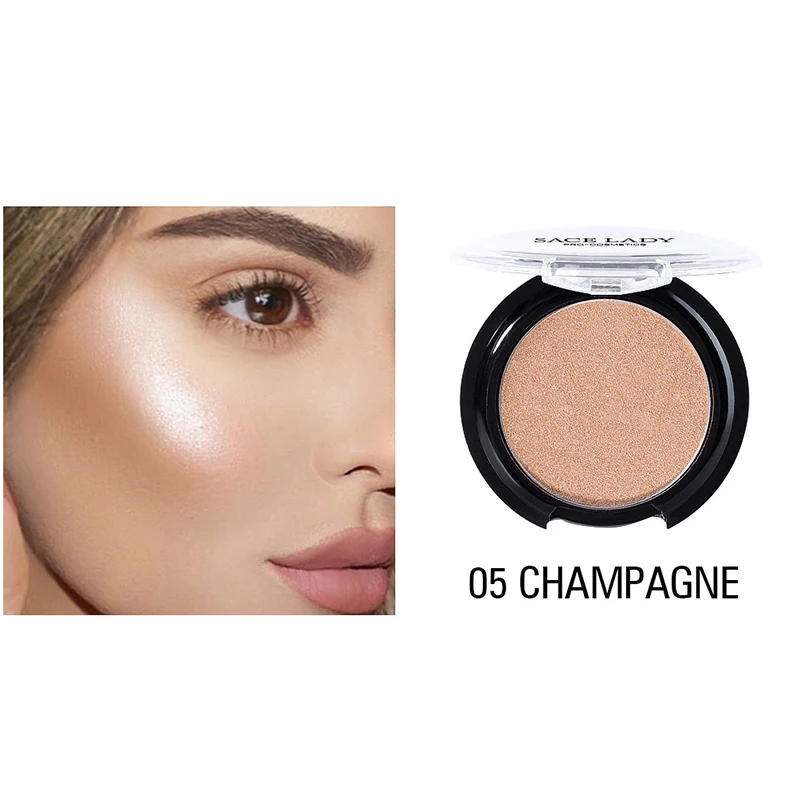 Высококачественные блестящие Румяна 1 шт. ровный макияж контур для лица розовые