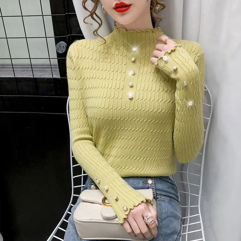 

Women Sweater Winter Pullovers Woman Mock Neck Sweater Casual Jumper Oversize Couple Harajuku Shirt Warm Pullover Sueter Cloths