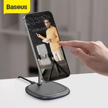 Baseus Magnetic Desktop Wireless Charger For iPhone 12 13 Series Desktop Holder Stand Phone Holder 10W Wireless Charger