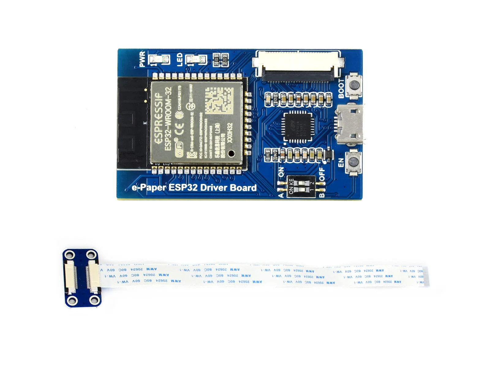 

Waveshare Universal e-Paper Raw Panel Driver Board ESP32 WiFi/Bluetooth Wireless Supports Various SPI E-ink Raw Panels from WS