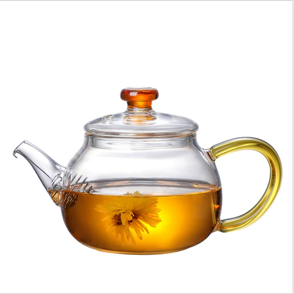 

Glass kettle, delicate flower teapot, high temperature filter teapot, open flame, electric ceramic stove heating