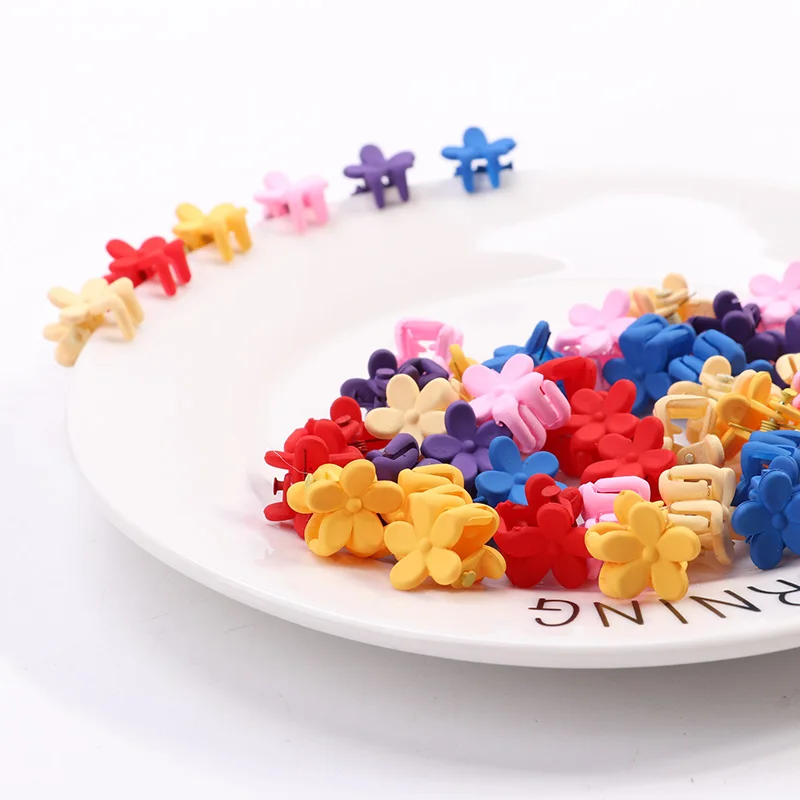 10 шт. Новая мода маленькие заколки для волос девочек милые ярких цветов Детские