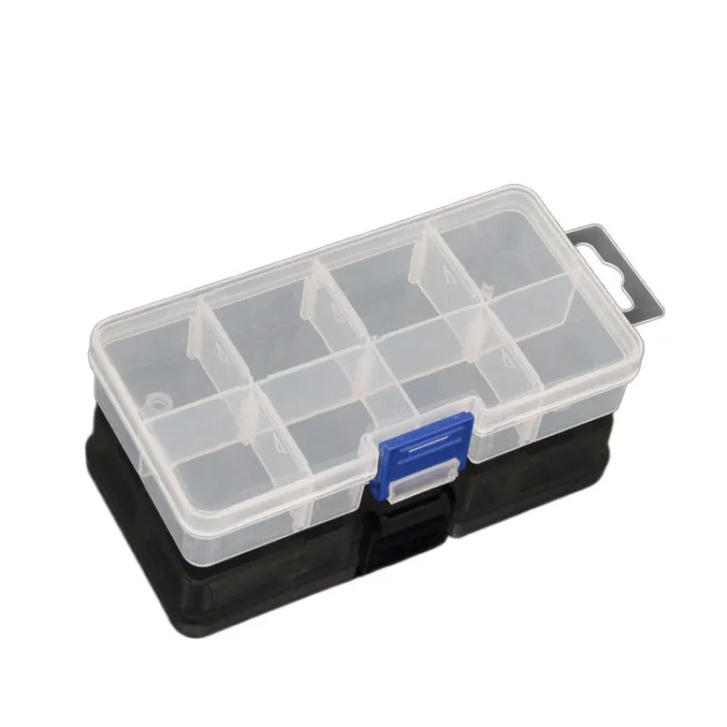 

8 Grids Plastic Compartment Storage Box Bead Screw Holder Case Display Organizer Container Jewelry Earring box