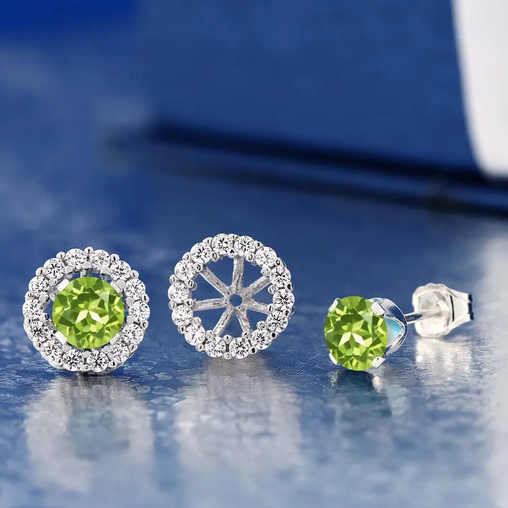 Женские классические серьги GemStoneKing 1 59 карат круглые серьги-гвоздики из