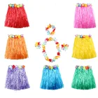 Юбка-хула женская из пластикового волокна, 30-80 см, 1 комплект