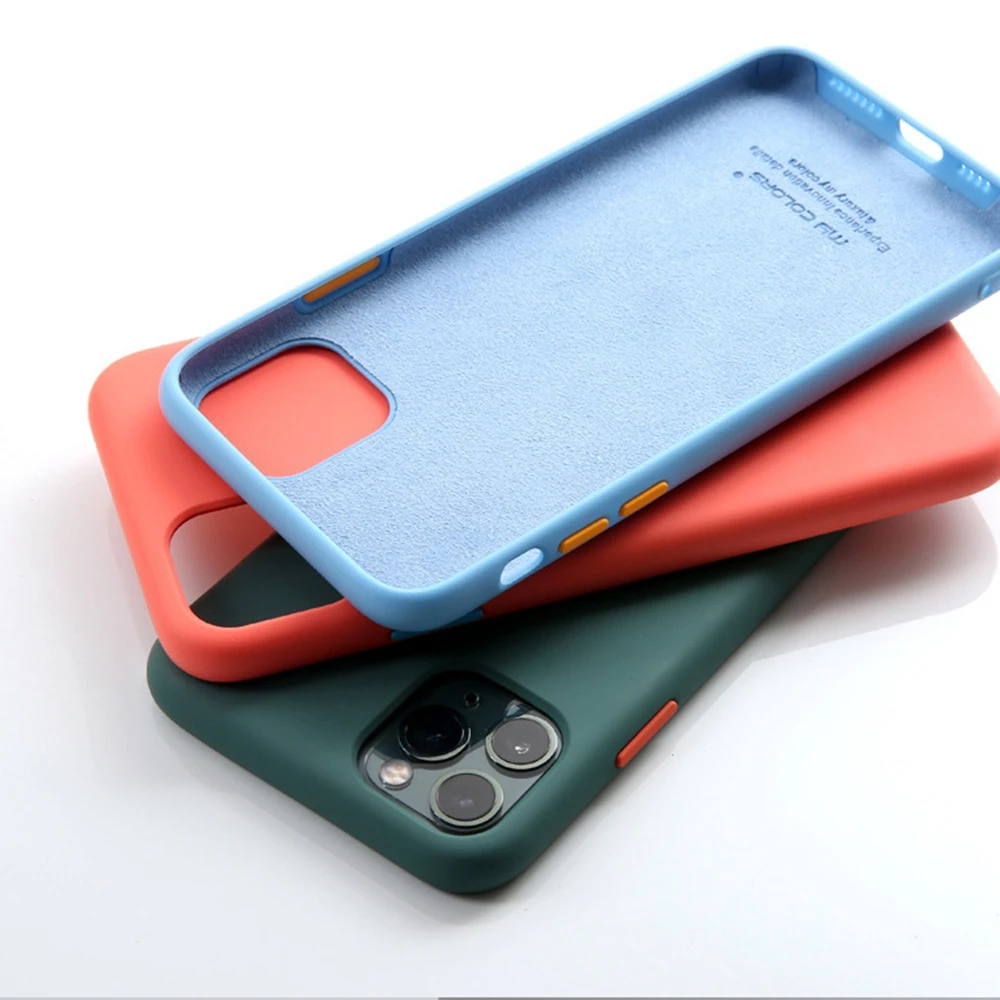 Чехол OTAO ярких цветов для iPhone 11 Pro Max XS X XR Ультратонкий Мягкий чехол s 7 8 6 6s Plus 9