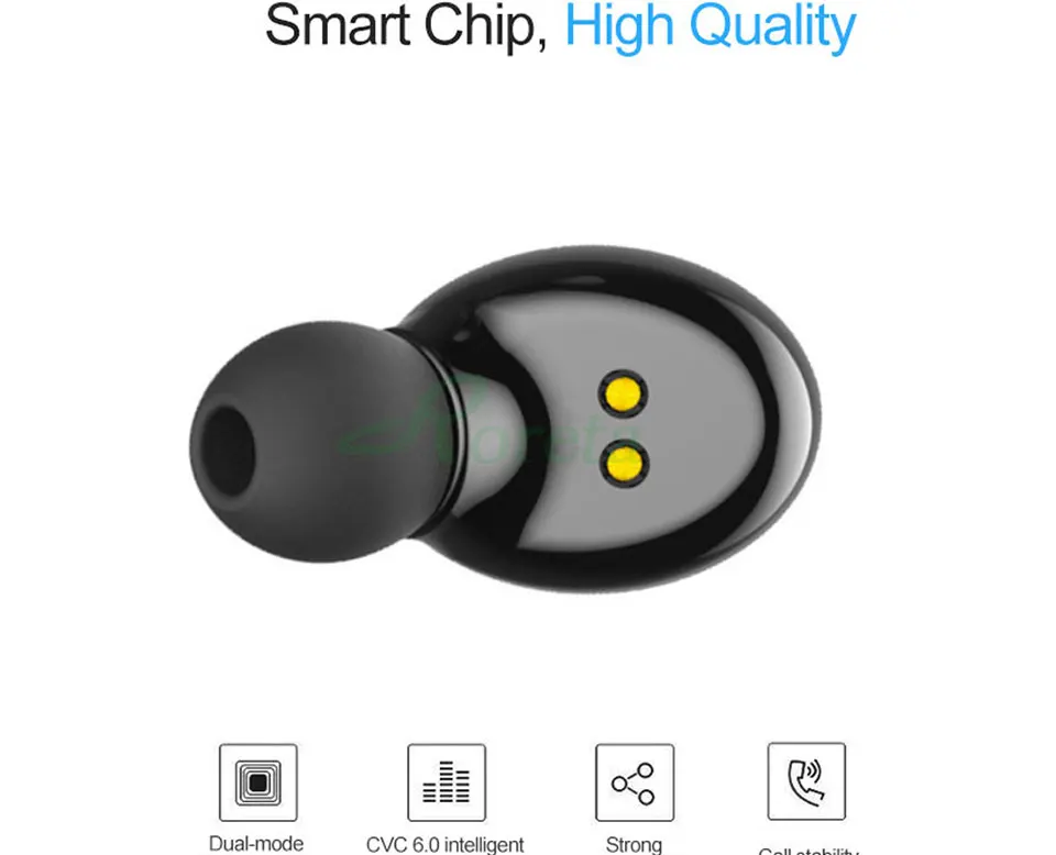Roreta мини беспроводные наушники Bluetooth 5,0 Громкая связь вызов шумоподавление Гарнитура с затычки в уши для микрофона наушники для iPhone