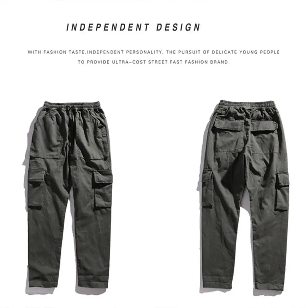 Мужские брюки MISSKY дышащие прямые с несколькими карманами эластичные