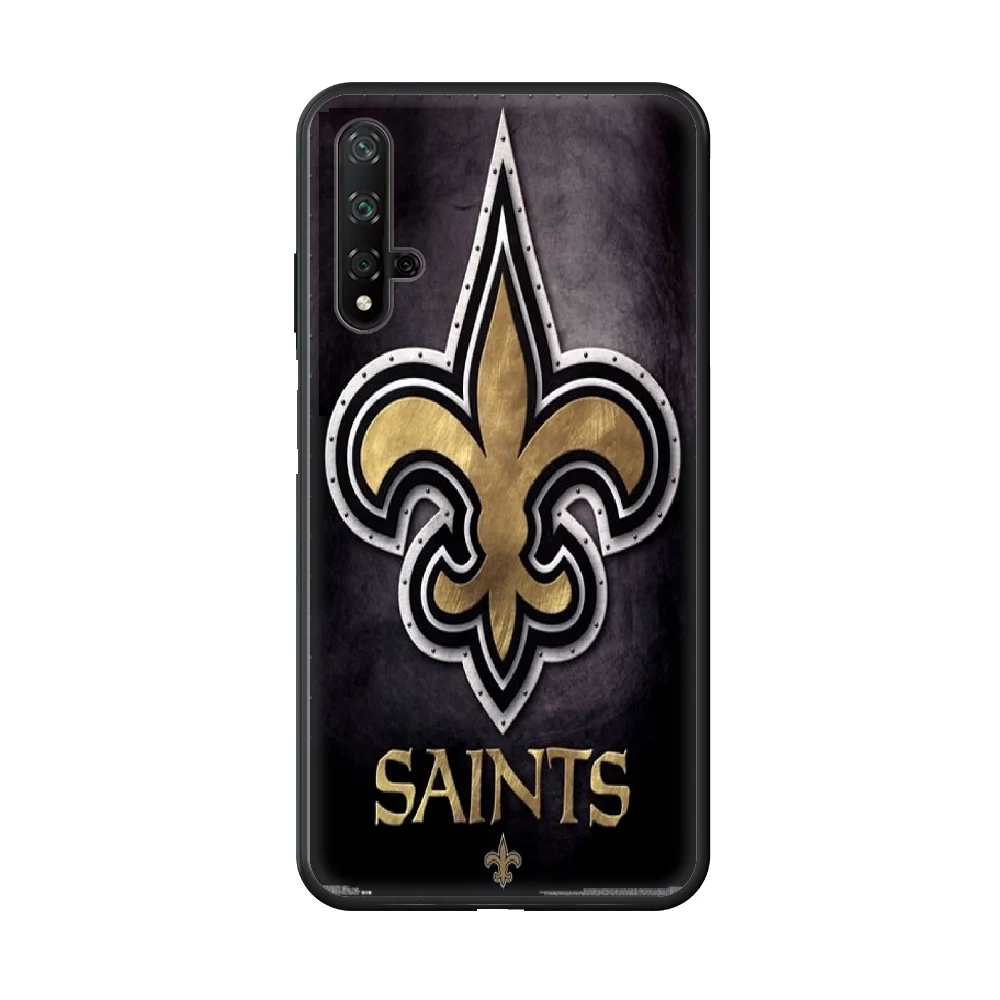 

New Orleans Saints Phone Case hull For huawei honor 7 8 9 10 20 A S X Lite Pro black coque painting cover tpu prime fashion