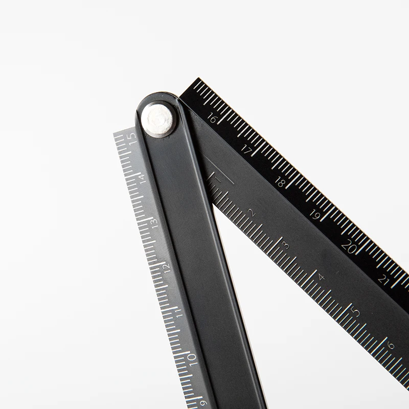 

Kokuyo Alumite Foldable Ruler 15cm 30cm Urban Monochrome Measuring Rule Japanese Stationery Office School Student Supplies A6336