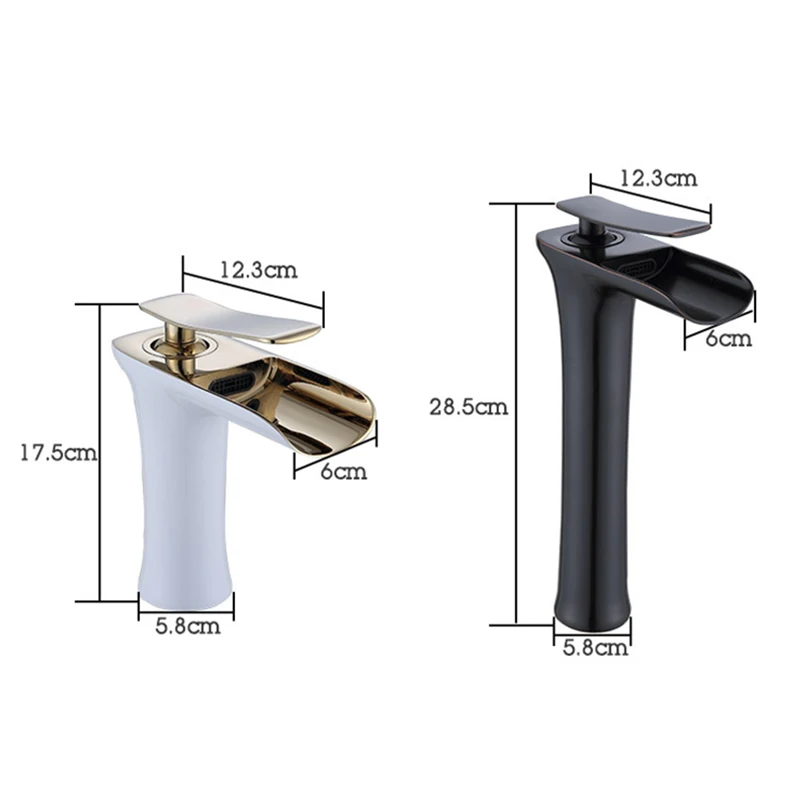 

Black Chrome Faucet Stainless Steel Paint Faucet Bathroom Basin Faucets Blacked Hot Cold Mixer Tap Single Hole