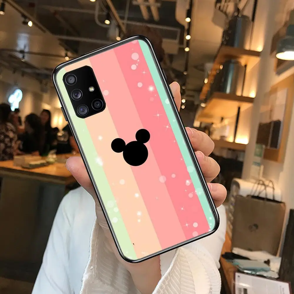 

Disney Cartoon Mouse Cute Phone Case Hull For Samsung Galaxy A 50 51 20 71 70 40 30 10 80 E 5G S Black Shell Art Cell Cove