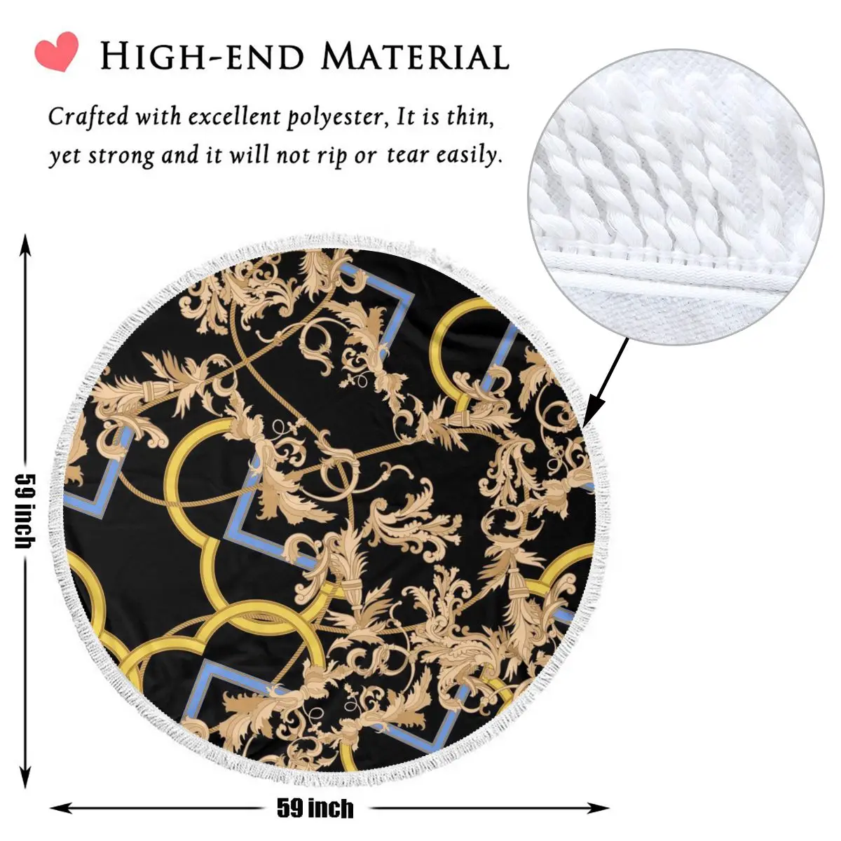 

150cm Women Round Beach Towel Europe and America Flower Adult Ladies Bathroom Bath Towel Blanket Home Decor Custom Dropshipping