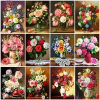 5d diy diamond painting classical vase painting picture of rhinestones diamond embroidery flowers handmade gift home decoration