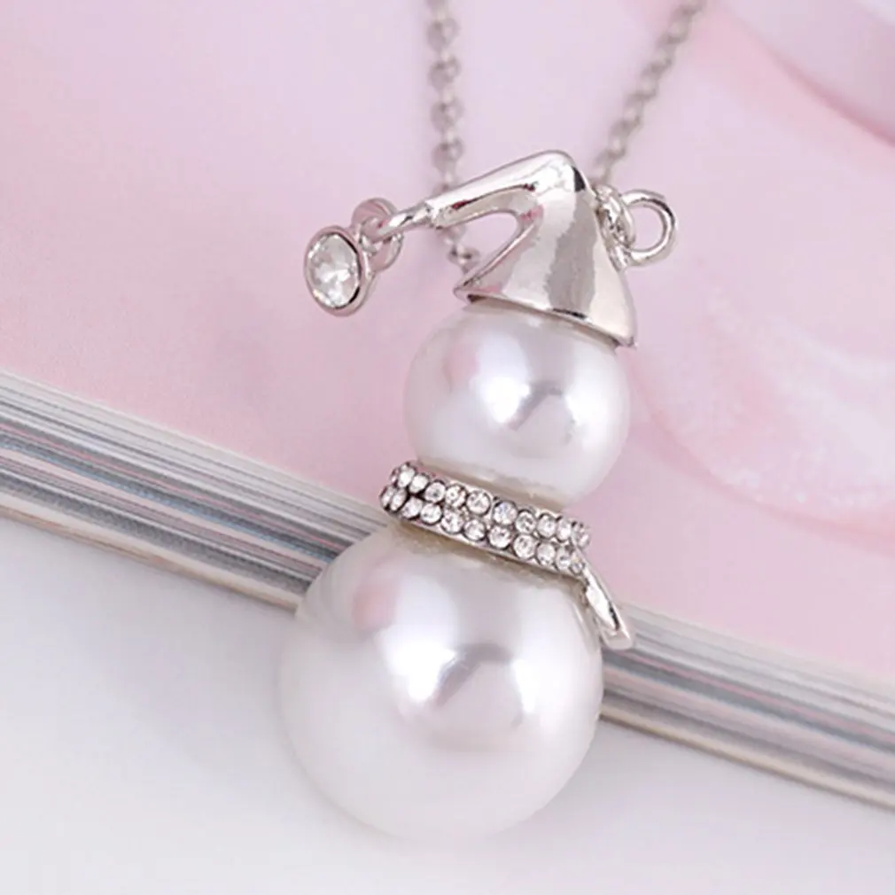 Модное Длинное Ожерелье цепочка с подвеской и искусственным жемчугом для