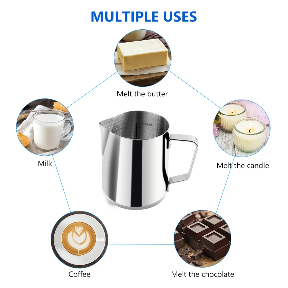 

DIY Candles Gift For Home Cotton Melting Making Kit Craft Tool Soap Candle Pitcher Latte Milk Melts Pouring Pot Wax Coffee Cup