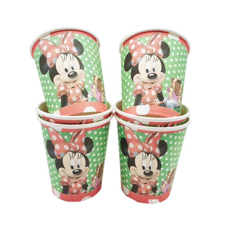 

Minnie Mouse Party Supplies Kids Disposable Napkins Plates Cups Birthday Decoration Baby Shower Birthday Party Favors