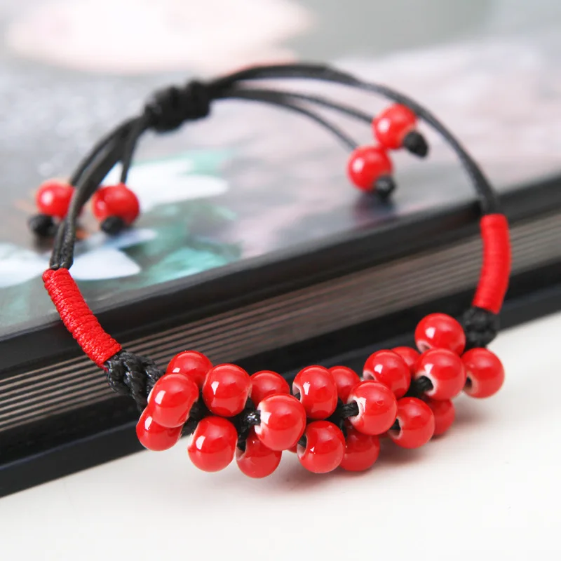 Браслет из натурального камня бусины цепь браслеты животные талисманы браслет