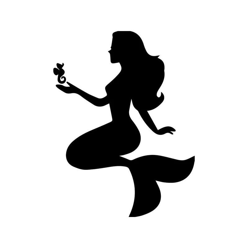 

Pretty Mermaid Sexy Fashion Car Sticker PVC Body Windshield Fitting Motorcycle Laptop Decoration Auto Decal Exquisite Waterproof