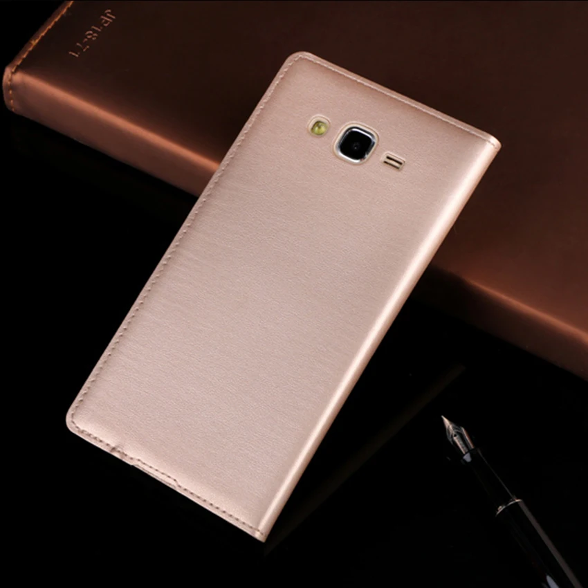 360 Полное покрытие кожаный флип чехол для Samsung Galaxy J7 2015 J 7 J72015 SM J700 J700F J700H J700M SM-J700F