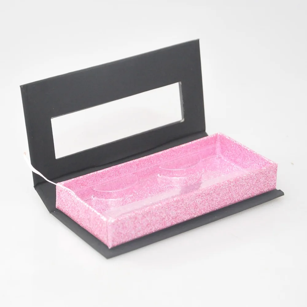 

Wholesale Eyelash Packaging Box Lash Boxes Package Custom Rectangle Light Purple 25mm Mink Lashes Makeup Storage Case Vendors