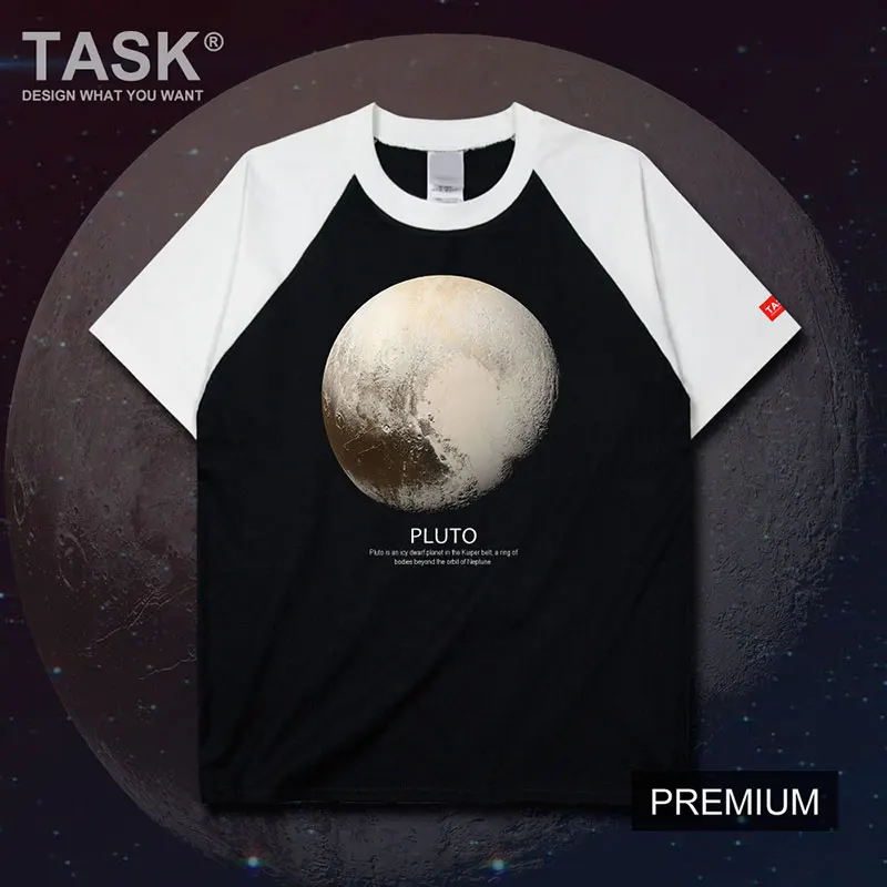 

Outer Space Pluto Universe Celestial Body T-Shirt Summer Cotton Short Sleeve O-Neck Unisex T Shirt New S-3XL