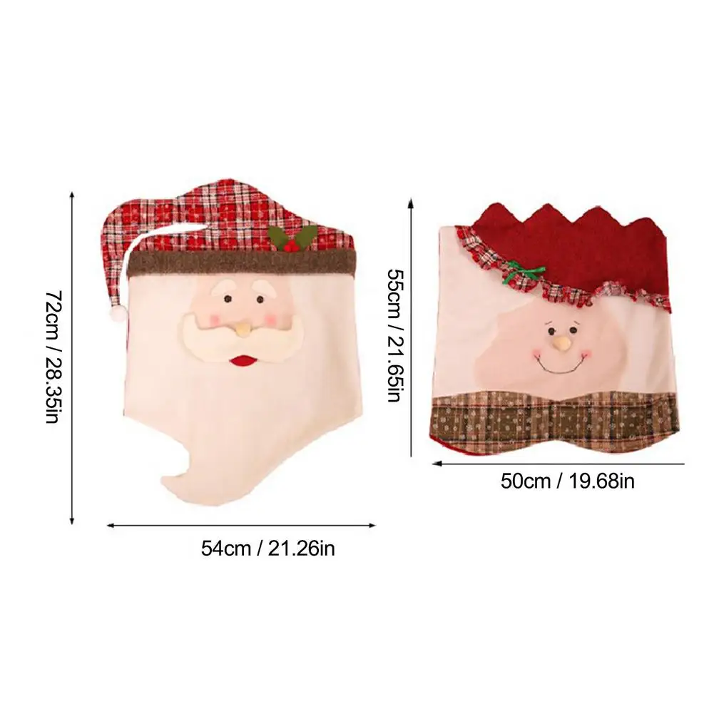 

Christmas Chair Covers Old Man Women Kitchen Chair Cover Dining Table Decoration