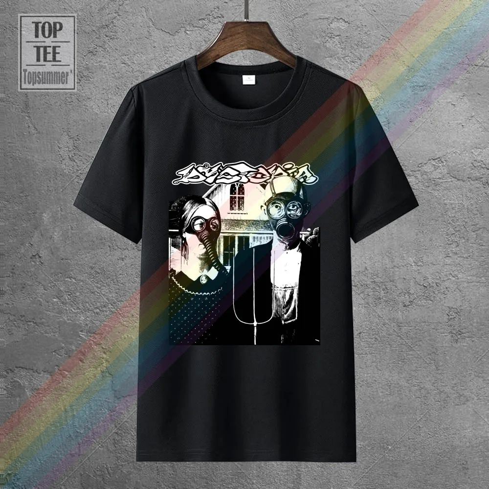 

Dystopia Gas Mask V4 T Shirt Black Hardcore Punk All Sizes S 5Xl High Quality Casual Printing Tee Selling Kawaii