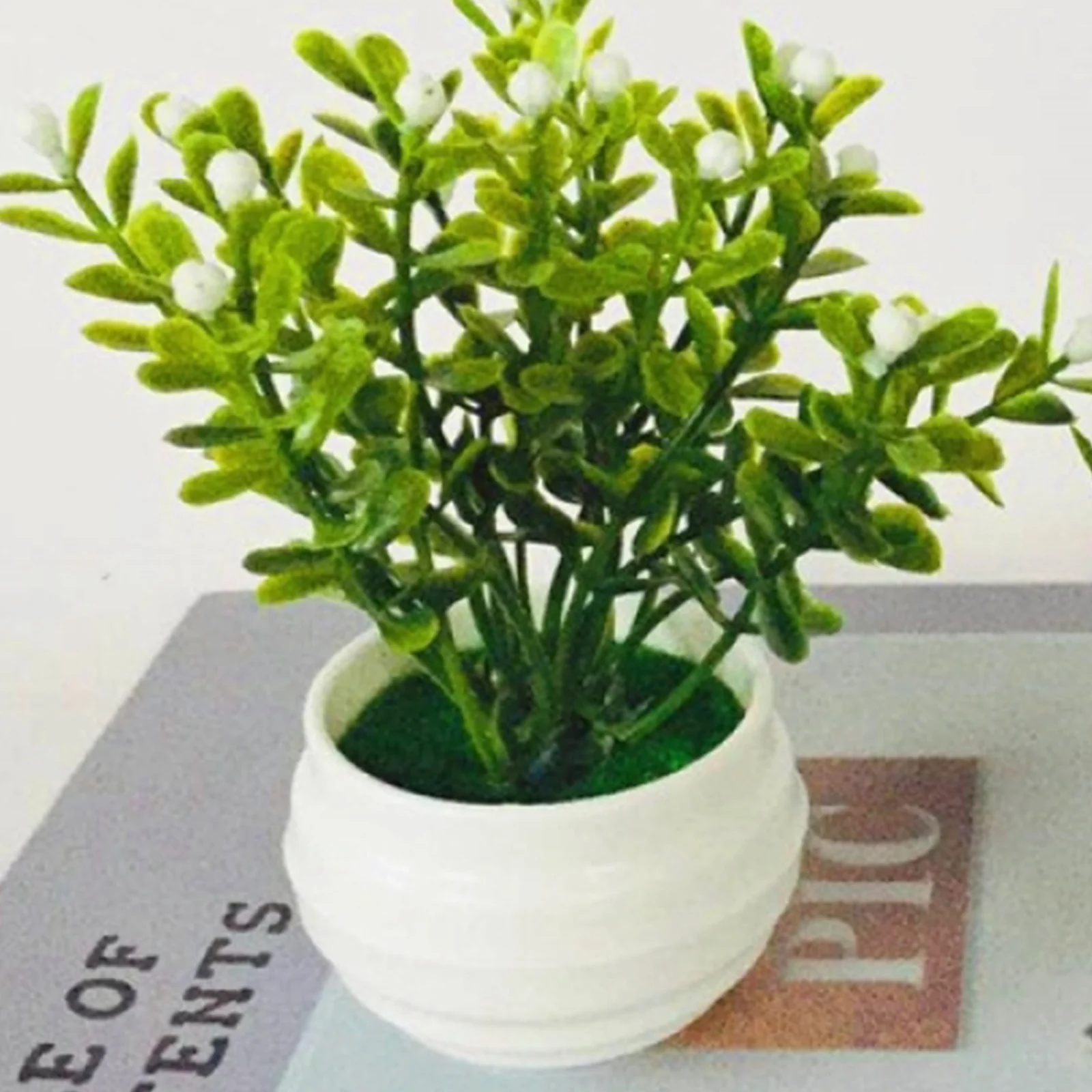 

Зеленые Мини-искусственные растения, бонсай, Маленькие искусственные деревья, горшочные растения, искусственные цветы, стол, Декор для дома...