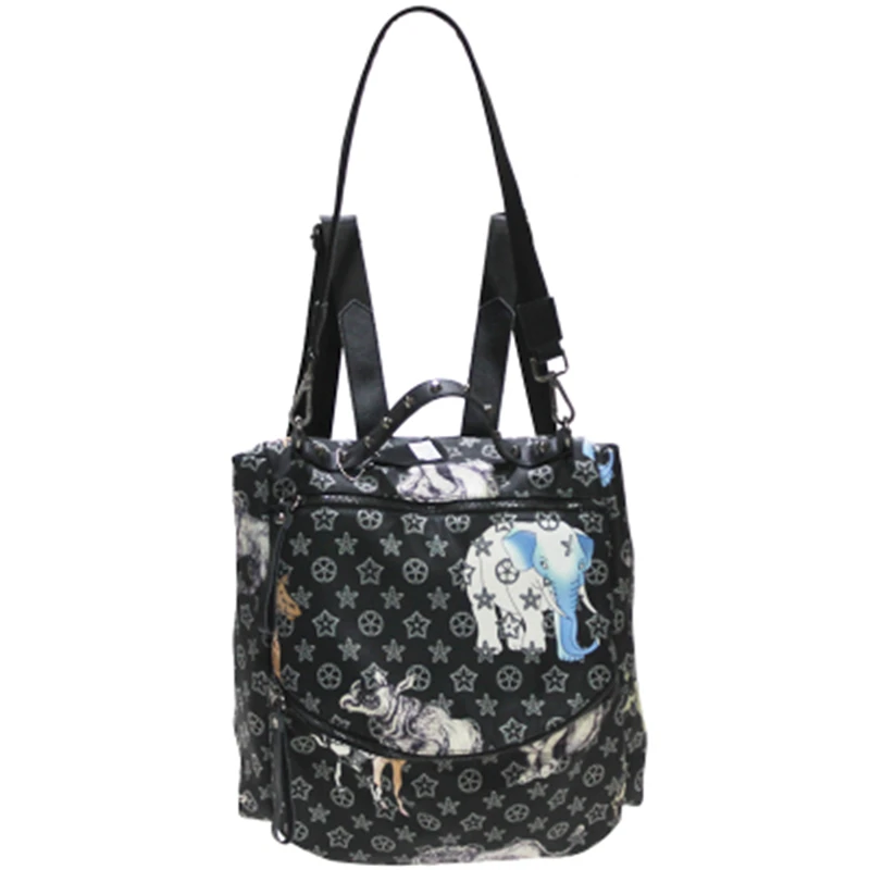 Роскошный брендовый рюкзак с принтом животных женский 2019 новый