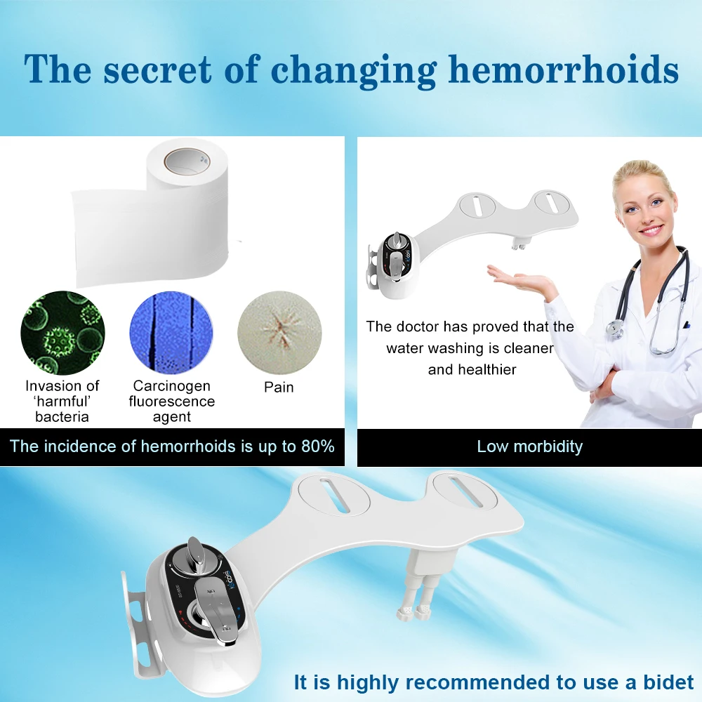 Неэлектрическое ультратонкое сиденье для унитаза распылитель биде спринклер