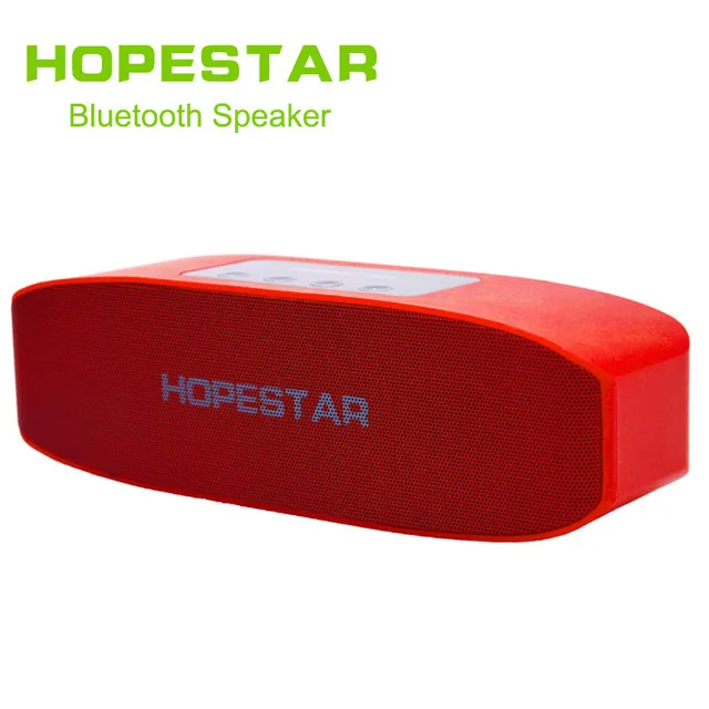 Red without box HOPESTAR H11 Bluetooth Колонка HiFi беспроводная звуковая панель с двумя басами стерео Поддержка USB TF AUX FM с зарядным устройством для телефона - Цвет: Red without box