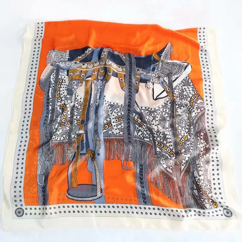 

2021 Luxury Brand Women Scarf Summer Silk Scarves Shawls Lady Wraps Soft Pashimina Female Echarpe Designer Beach Stole Bandana