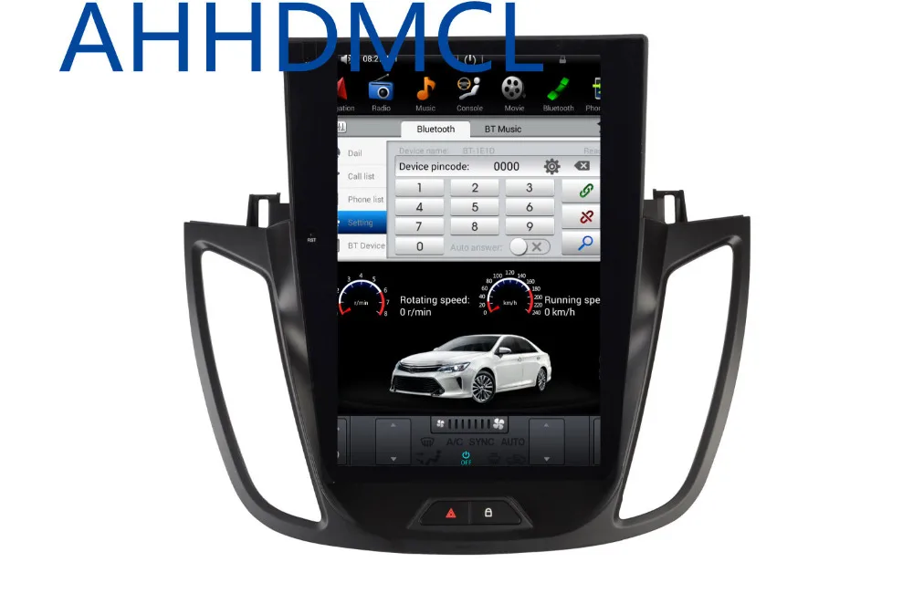 Мультимедийный плеер в стиле Тесла автомобильный стерео проигрыватель на Android с