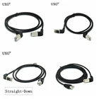 Сетевой кабель Ethernet cat5e, 8P8C, FTP, STP, UTP, Cat 5e, с углом 90 градусов, RJ45, сетевой патч-корд0,51235 м