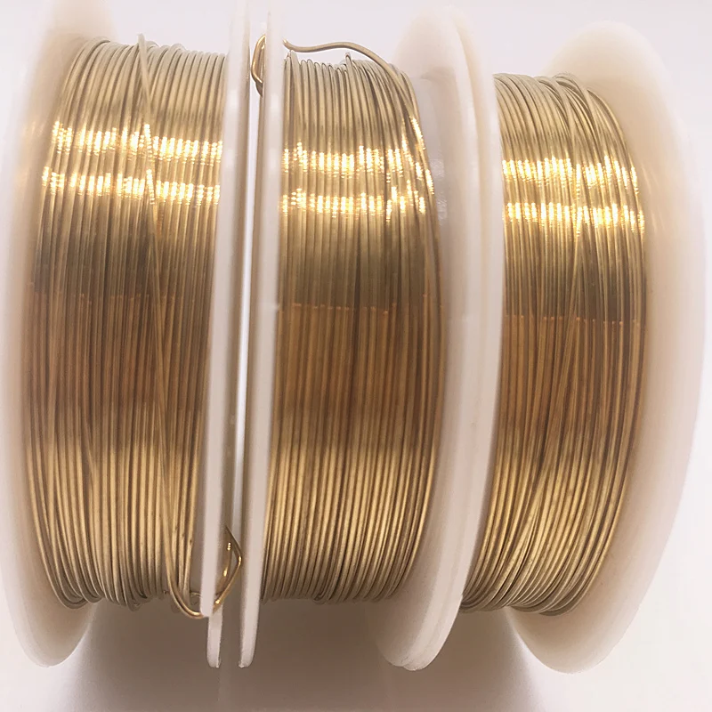 

Wholesale 0.2/0.3/0.4/0.5/0.6/0.7/0.8/1.0 mm Brass Copper Wires Beading Wire For Jewelry Making, Gold Bronze and Silver colors