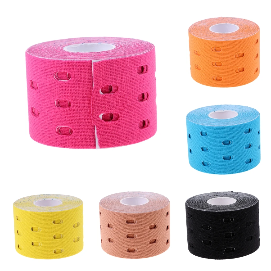 

1 Roll 5m X 5cm Elastic Sports Tape Therapeutic Care Convenient
