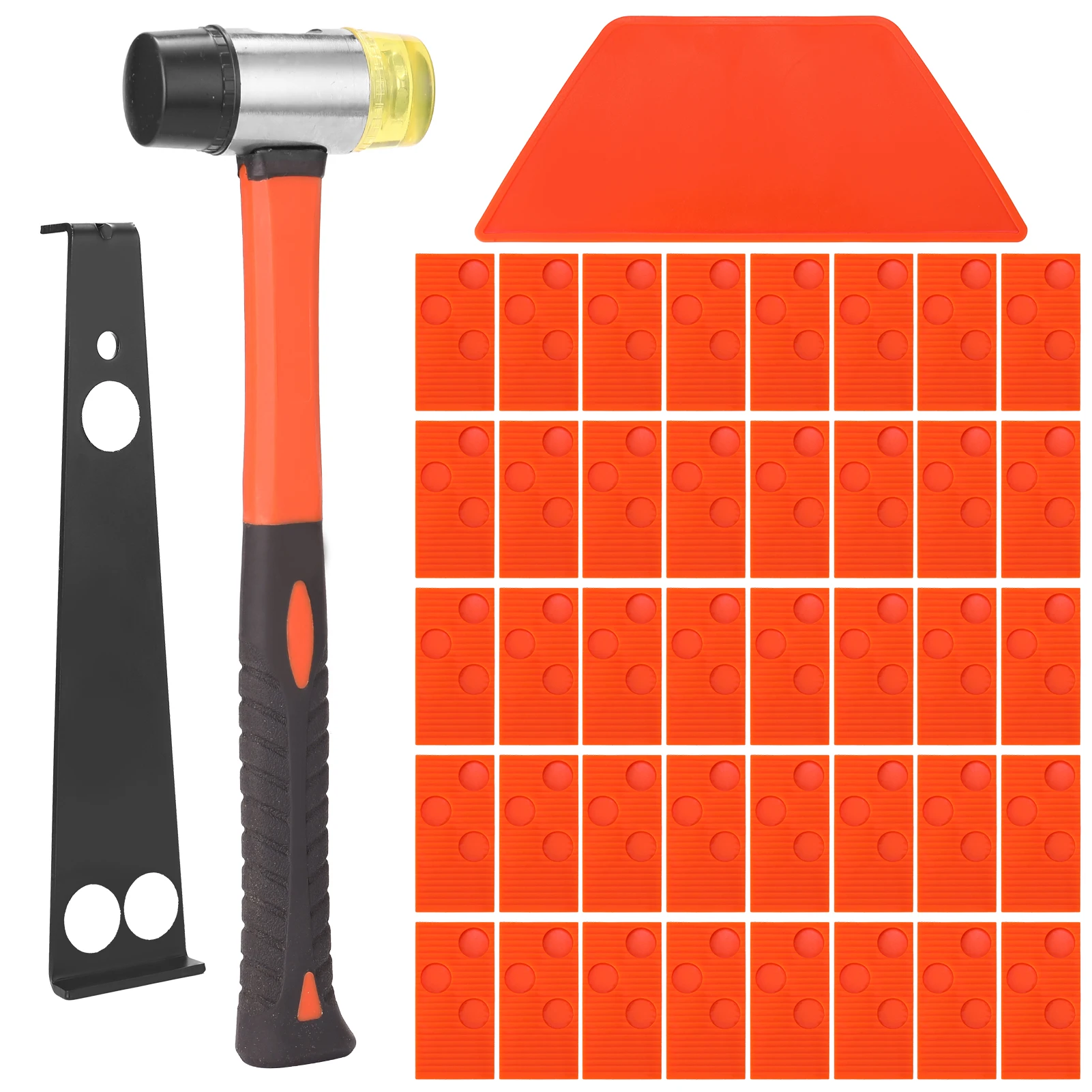 

Indispensable Tools Laminate Wood Flooring Installation Tool Kit Wood Floor Tool Set Floor knock WithTapping Block Puller Bar