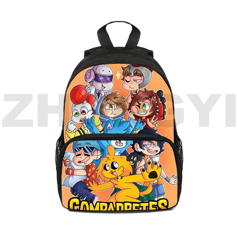 Mikecrack Backpacks for School Teenagers Girls Children Zipper Bookbag Kids Anime 12/16 Inch Kindergarten Mini Bag 3D Los Compas