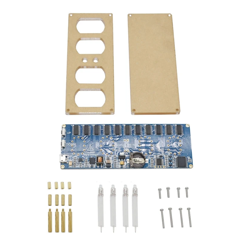 

Diy In12 In-12 Nixie Tube Pcba Kit Digital Clock Beautiful Gift,No Tubes