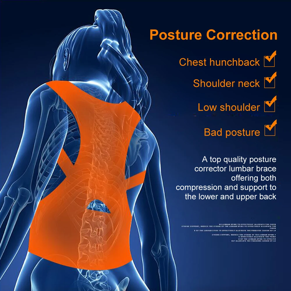 Магнитный Невидимый ортопедический пояс для поддержки спины Корректор осанки