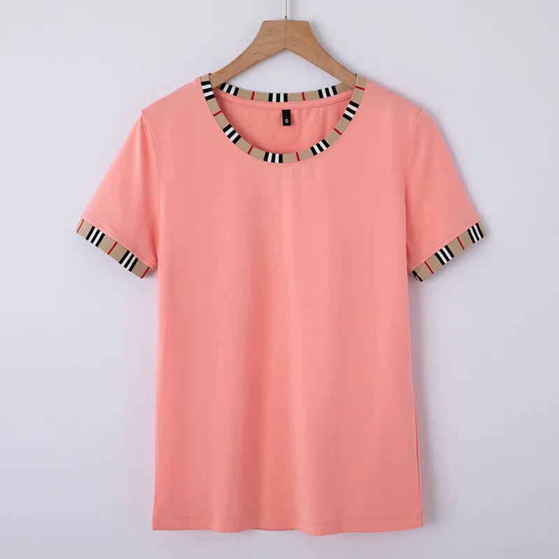 Новинка 2020 футболка с коротким рукавом популярный Женский приталенный Простой