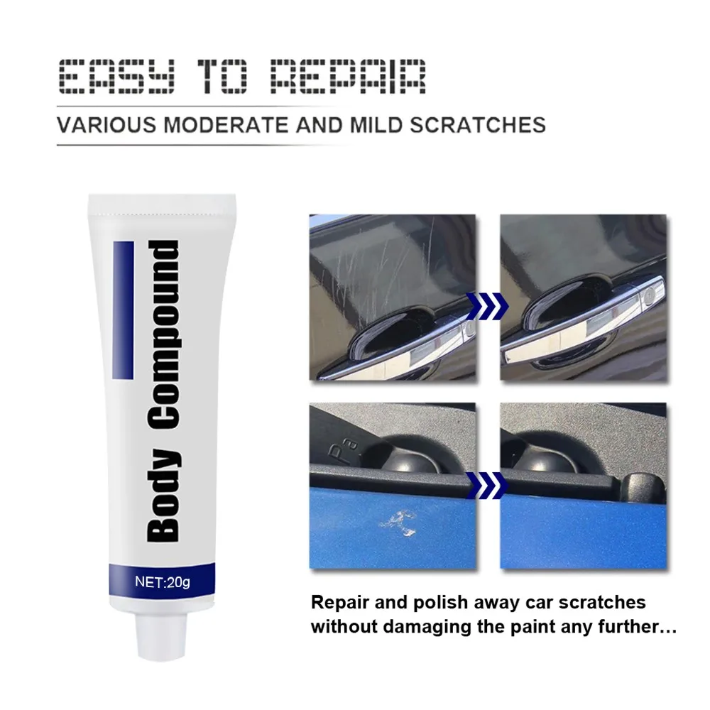 

Car Body Compound Wax Car Scratch Remover Polish Cloth Body Scratch Car Paste Sponge Compound & Remover Kit Kit Car-styling L9Y6