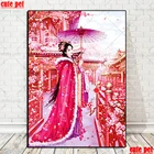 Новая 5D квадратная круглая алмазная живопись, картина Снег, сделай сам, Классическая красота, вышивка, украшение для женщин в восточном стиле, пазл для вышивки крестиком