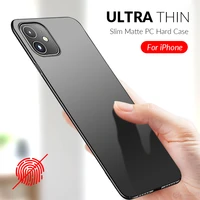 slim phone case for iphone 11 pro 12 mini xs max xr x 7 8 plus case hard pc matte cover for iphone x xs 11 pro max xr coque capa
