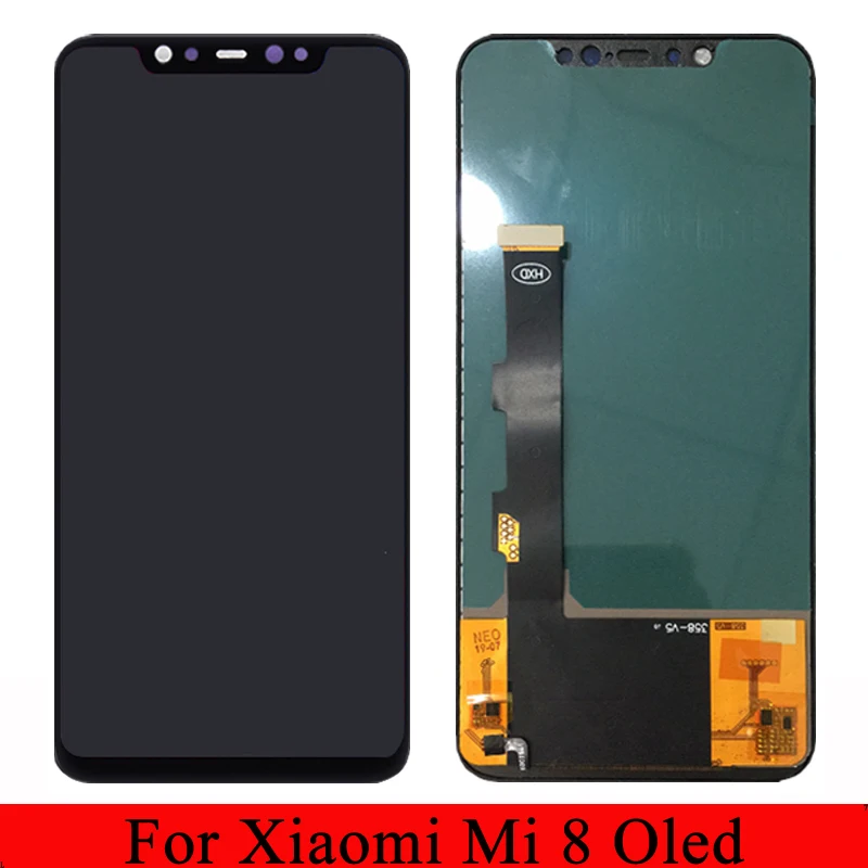 6 21 дюймов для Xiaomi mi 8 lcd Amoled дисплей кодирующий преобразователь сенсорного экрана