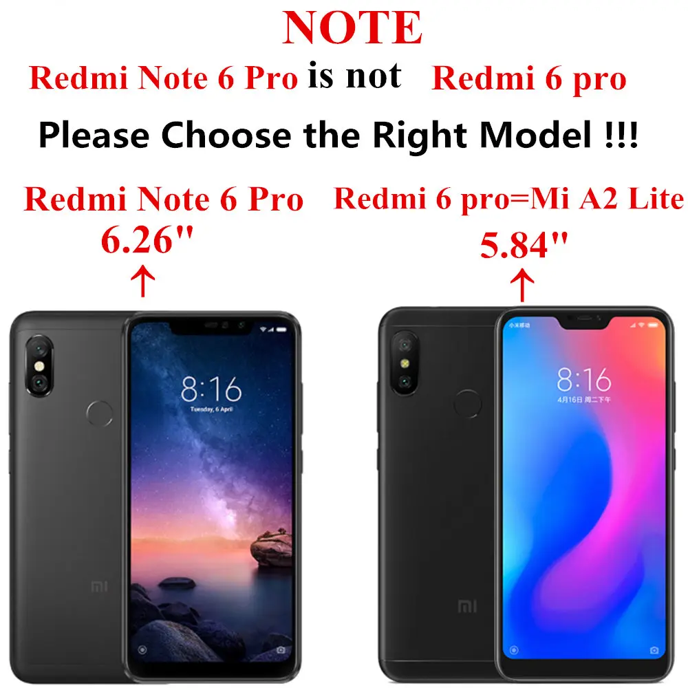 Стекло 9D для Xiaomi Redmi Note 6 2 шт. защитное стекло на Xiomi PRO Note6 26 дюйма Защитная пленка