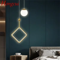 hongcui brass wall lights sconces modern simple led lamp indoor fixture for home decoration