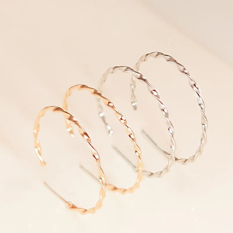 

Серьги-кольца женские из серебра 925 пробы