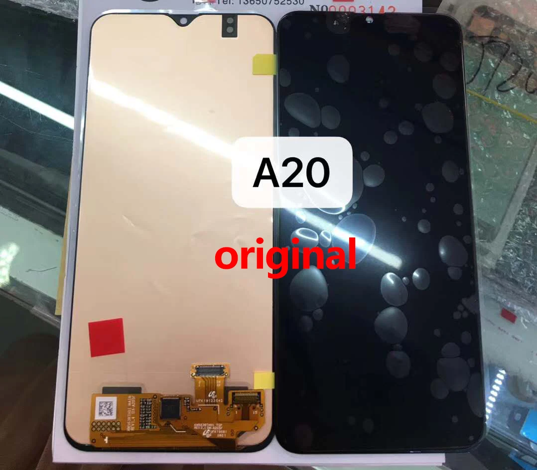 

original Super amoled For Samsung galaxy A20 A205 SM-A205F A205FN A205F lcd Digitizer Display Touch Screen Digitizer Assembly